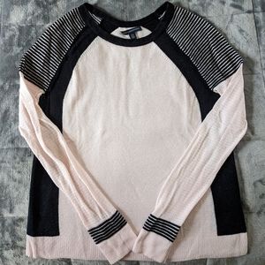 American Eagle Outfitters Pink & Black Moto Sweater Size M